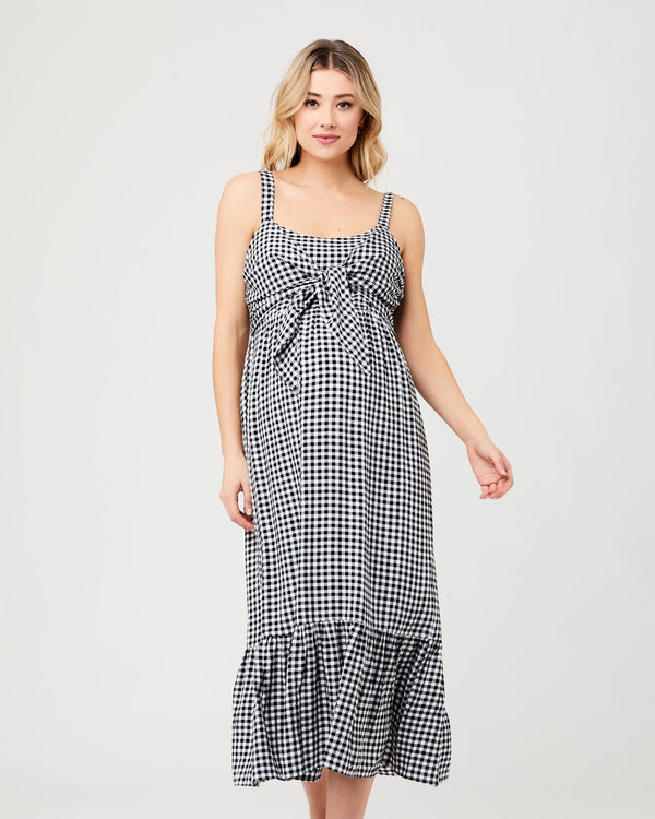 Ripe Maternity Gingham Nursing Dress