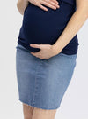 Angel Maternity Over the Bump Denim Skirt