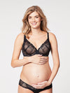Cake Maternity Truffles Plunge Nursing Bra Black