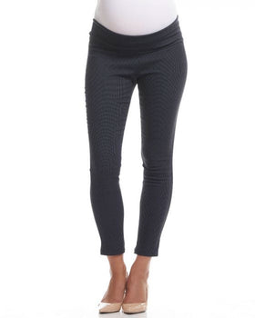 Dot Print Crop Maternity Pant