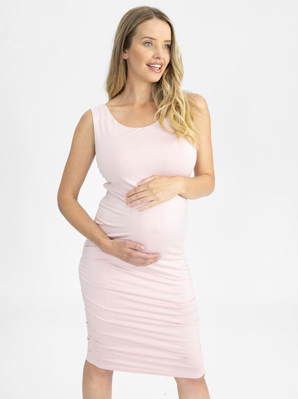 Hugging Maternity Dress Pink