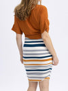 Skirt Orange/Blue Stripe