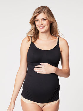 Toffee Nursing Tank Black