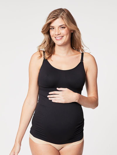 Toffee Nursing Tank Black