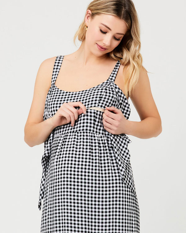 Gingham Nursing Dress