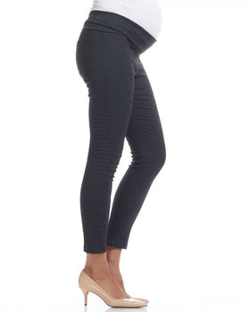 Dot Print Crop Maternity Pant