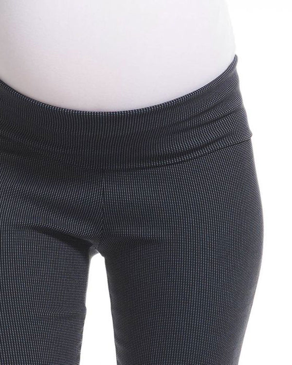 Dot Print Crop Maternity Pant